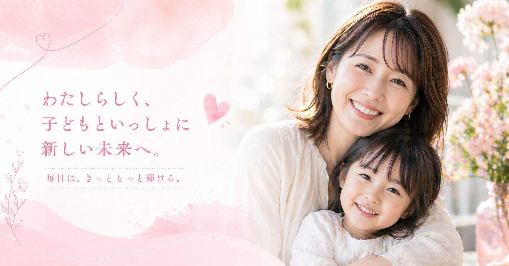 優しい未来と笑顔の瞬間