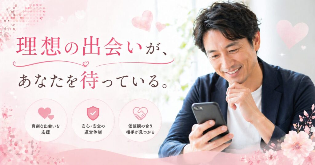 【2026年最新】マッチングアプリおすすめ【40代男性】婚活に本気なら外せない5選