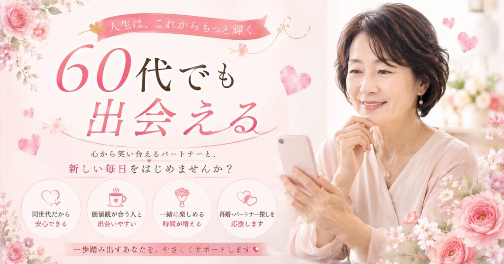 60代でも新しい毎日を始めよう