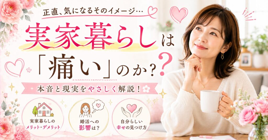 40代独身女性で実家暮らしは「痛い」のか？その違和感の正体と、自分らしい選択のしかた