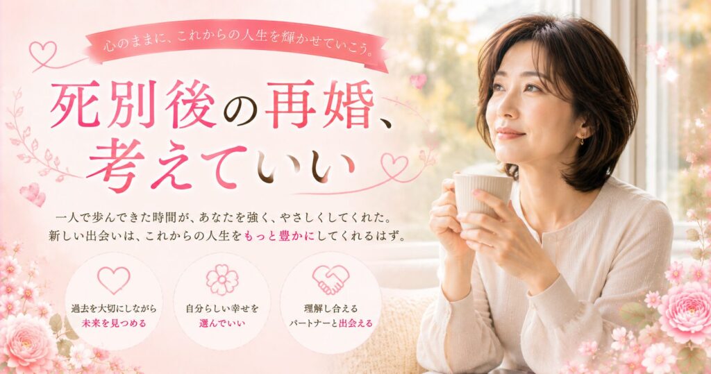 再婚への希望を抱いて