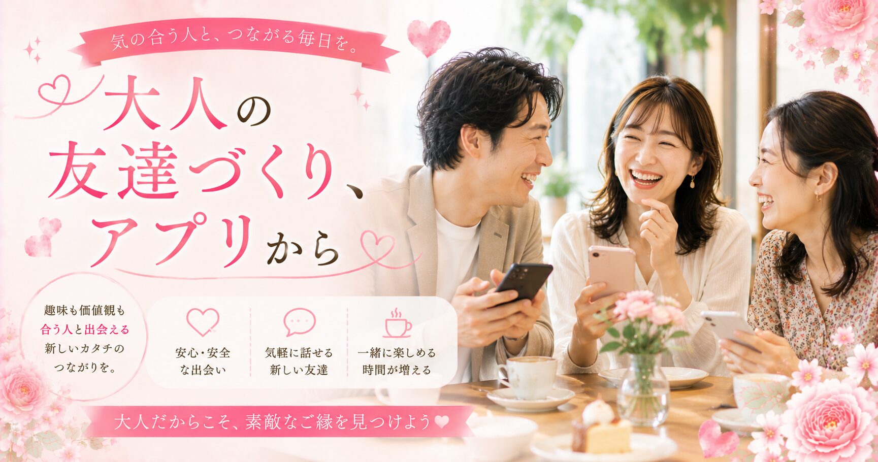 大人の友達づくりアプリの魅力