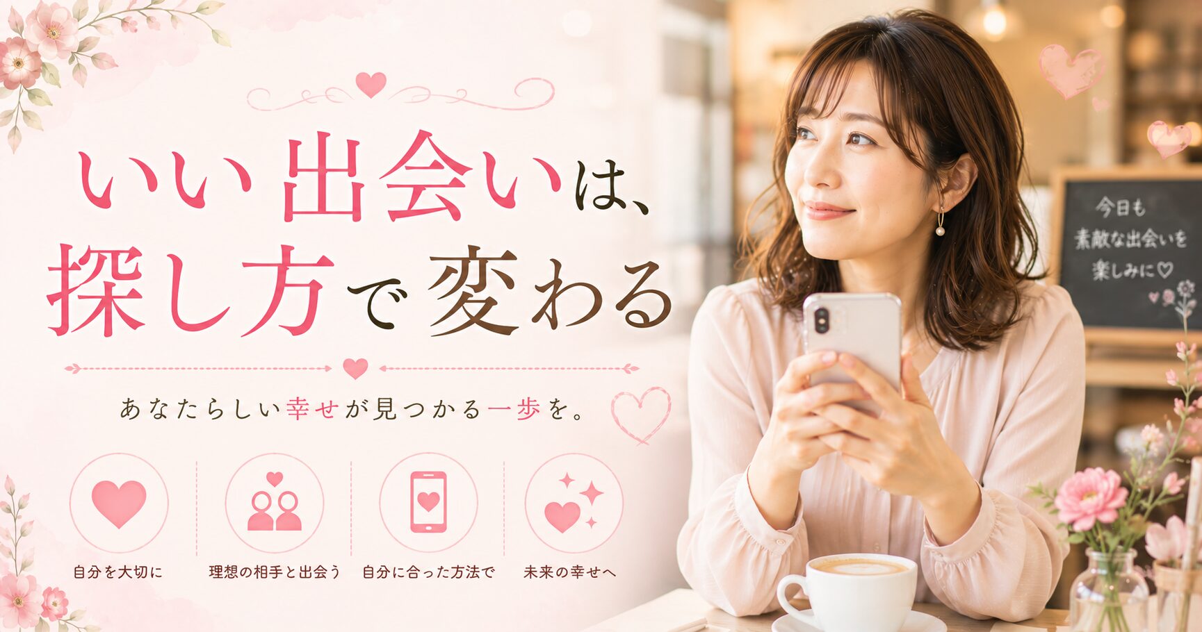マッチングアプリでいい人がいないと感じる女性のイメージ