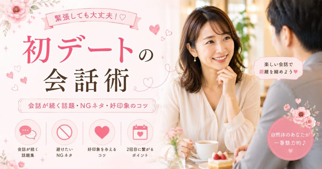 マッチングアプリ 初デートの会話【話題・NGネタ・成功する会話術】