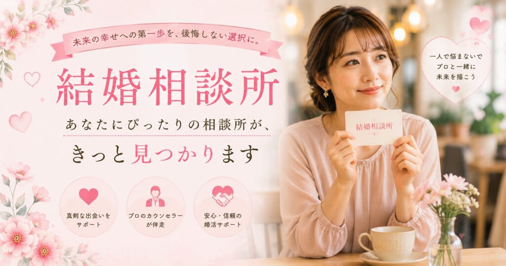 結婚相談所ぶっちゃけどう？実際の評判と入る前に知ること【2026年版】