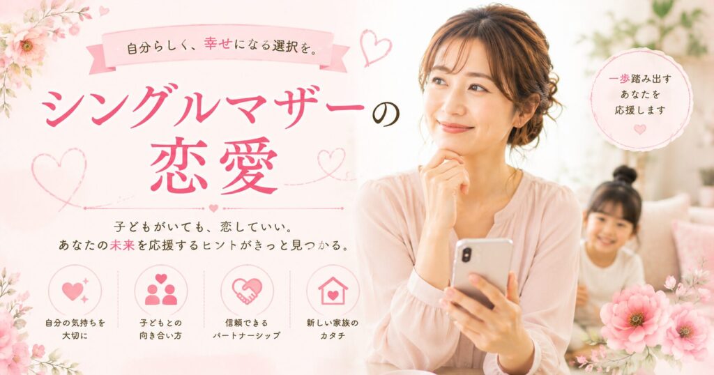 シングルマザーの恋愛が難しい理由と、幸せな関係を作る方法